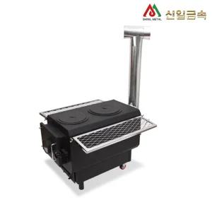 신일 SL711 거실용 취사 화목 난로 전원주택 이동식 장작 냄비