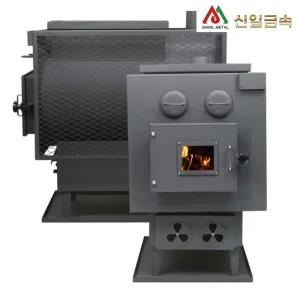 신일 40평 가정용 누임형 화목난로 하우스 내열페인트 잠금 장치 업소용 난로