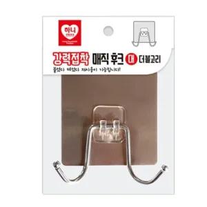 TC 하니593 강력접착 매직후크 대 더블 소품고리 옷걸이 매직후크 후크테이프 접착후크