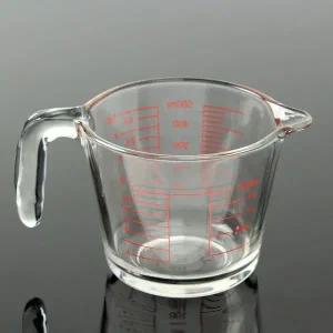 눈금 계랑비커 유리 계량컵 500ml 눈금컵