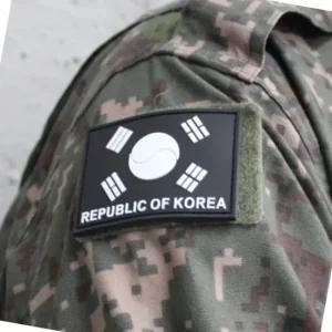 실리콘 태극기 야광 패치 탈부착 데코 아이템 코디용 와펜 탈부착 패치 국기