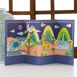 종이 전통병풍 디자인랜덤 1개