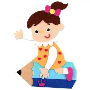 [셀러에이드]유니아트 7000 펠트 연필타는여아