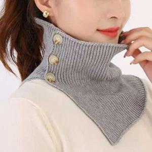 [콩심팥심]여자 연말 모임 룩 겨울 넥 워머 코디 페이크 목 폴라