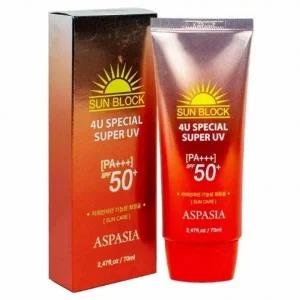 아스파시아 4U 스페셜 수퍼 UV 선크림 SPF50 PA+ (신)
