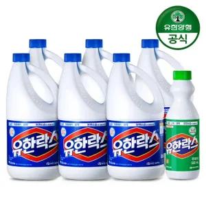유한락스 레귤러 2L 용기 x 6개+후레쉬 500ml