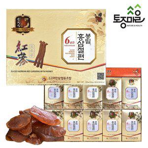 [토종마을]6년근 봉밀 홍삼절편[홍삼함량 80%] [20g X 10각]