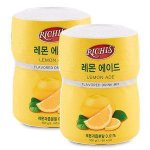 메가커피 동서 리치스 레몬 에이드 550g 2개세트