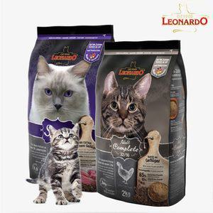 레오나르도 캣 고양이 사료 독일산 홀리스틱 치주염 치석관리 1.8kg 2kg