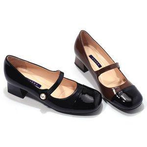 [갤러리아] SAERA 세라 여성 펌프스 S23P513 흑색,브라운 4CM