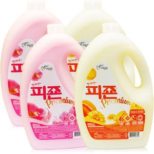 피죤 레귤러 강력탈취 핑크로즈 본품 3100ml 2개 + 옐로미모사 본품 3100ml 2개