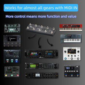 PAINTAAUDIO 페인트 오디오 MIDI 캡틴 풋 컨트롤러 멀티 이펙트 키보드 신시사이저 USB-MIDI 음악 소프트웨