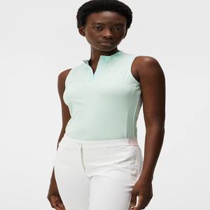 제이린드버그 여성용 반팔 나시 기능성 민트색 골프웨어 2024 LEYA