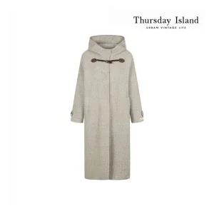[써스데이아일랜드][Thursday Island] 후드 핸드메이드 코트(T228MCT536W)