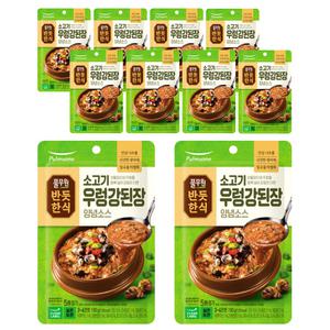 풀무원 반듯한식 소고기 우렁강된장 양념소스 150g x 10개