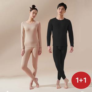 겨울 순면 내의 이너 홈웨어 1개+1개 속옷 경량 발열 내복 상하의 세트