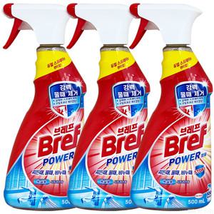 브레프 파워 욕실용 세정제 시트러스 본품 500ml 3개