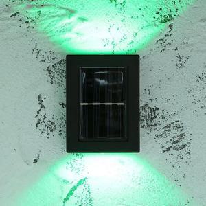 [BZI51JN3_51AJ]태양광 검정 벽부등 2p세트 테라스등 LED