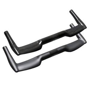 tt바 로드 바이크 유광 매트 3K 풀 탄소 섬유 레스트 핸들바 TT 스타일 고정 기어 자전거 ox 혼 25 4mm 31 8mm