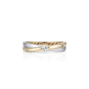 [로이드](센텀시티점)[화이트 데이 에디션] 14K 런던노트 콤비 다이아 여성 커플링 LRF25002D