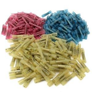 100PCS 모듬 된 완전 절연 열 수축 버트 스플 라이스 커넥터 압착 단자 납땜 슬리브