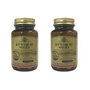 [솔가] 마그네슘 위드 비타민 B6 555.55mg x 100정 2개 -SDL-