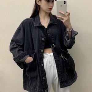 [오노마] ONM 여성 간절기 오버핏 청자켓 데님자켓 2컬러
