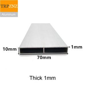 사각파이프 장식용 직사각형 알루미늄 튜브 프로파일 6063 사각 파이프 10x70mm 두께 1mm
