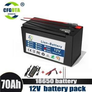 호환 업그레이드된 12v 70Ah 리튬 이온 18650 배터리 전기 자동차 팩 9V- 내장 BMS 고전류