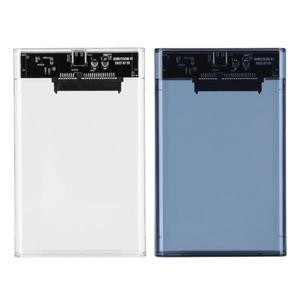 노트북 컴퓨터용 외장 하드 드라이브 케이스, 2.5 인치 SSD SATA에서 USB3.1, 8TB, C 타입 투명 플러그 앤