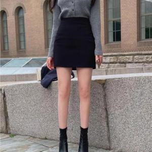 여성 정장 미니스커트 오피스 하이웨스트 베이직 슬림