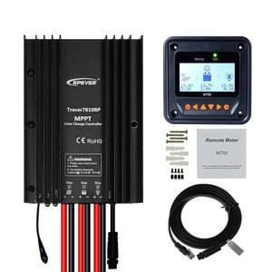 EPEVER MPPT 태양광 충전 컨트롤러 30A 12V 24V 오토 IP67 방수 맥스 PV 100V 패널 충전기 조절 키트 (MPPT 30A+MT50+RS485)