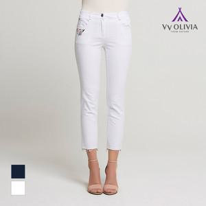 [비비올리비아] 워싱 포인트 데님 팬츠_VVCMPVM3111