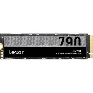 LEXAR 4TB PS5와 SSD 6500MB NVME NM790 RNNU 2280 최대 게이머 내장 쓰기 LMN790X004T 읽기 솔리드 스테이트 호환 GEN4 크리에이터를 위한 7400 드라이브 PCIE 블랙