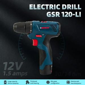 Bosch GSR120-LI 전문 전기 드릴 무선 핸드 다기능 홈 드라이버 전동 공구