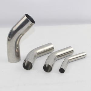 아연각관 304 스테인레스 스틸 용접 45도 1.2mm 팔꿈치 16mm 19mm 22mm 25mm 28mm 32mm 38mm 파이프 피팅