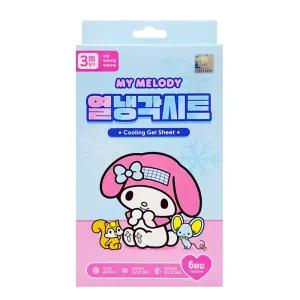 산리오 캐릭터즈 마이멜로디 열냉각시트 6매입 1개 해열시트 이마패치