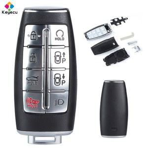 스마트키 KEYECU 교체 스마트 원격 자동차 케이스 하우징 버튼 Fob GENESIS G80 GV70 2025
