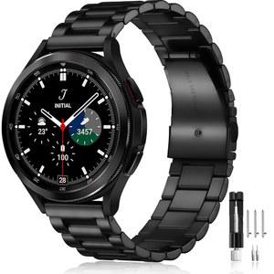 갤럭시 워치 7 6 5 4 FE 40mm 44mm 45mm/갤럭시 클래식 43mm 47mm 42mm 46mm/3 41mm/활성, 20mm 남성용 금속 교체 밴드