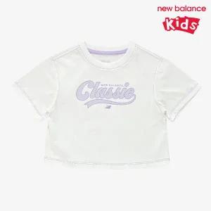 키즈 여아 크롭티셔츠 NK9EE2801G-10 반팔티 스포츠
