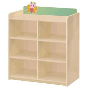 자작나무사물함/6인용/원목선반/나비/일자