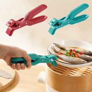 다기능 주방 그릇 클립 내구성 실리콘 미끄럼 식기 집게 냄비 그리퍼 도구
