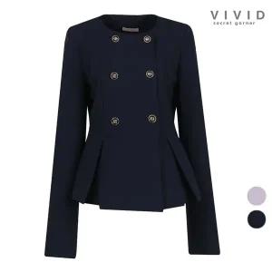 비비드시크릿가너 VIVID 여성 페플럼 봄가을 정장자켓 295829