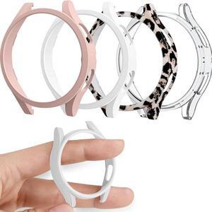 삼성 갤럭시 워치 4 용 커버, 유리 없는 케이스, 할로우 아웃 PC 범퍼 보호대, 40mm, 42mm