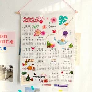 T DIY 방과후만들기 2026년 패브릭 캘린더 만들기