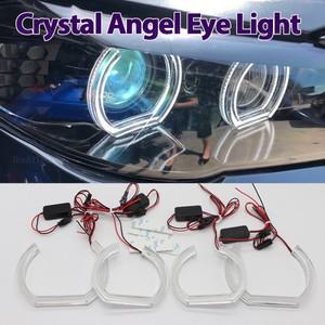화이트 링 라이트 LED 엔젤 아이 키트 BMW 호환 X1 X3 X5 X6 E70 E71 Z3 Z4 E30 E32 E34 E36 E38 E53 E60 E