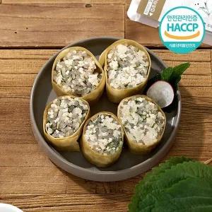 [자연맛남]슬라이스 두부깻잎롤순대 캠핑 간편조리 비건순대 165g x 3인분