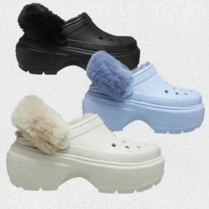 매장 크록스 CROCS 겨울 스톰프 라인드 클로그 HM208546 2종 택1 키높이 털신 2204204414 1325959