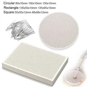 동판 구리판 135x95x13mm Ceramic Honeycomb Soldering Board Jewelry Heating Paint Printing Drying Tool