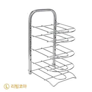 리빙코아 사각 후라이팬 정리대 5단후라이팬수납 프라이팬수납 프라이팬정